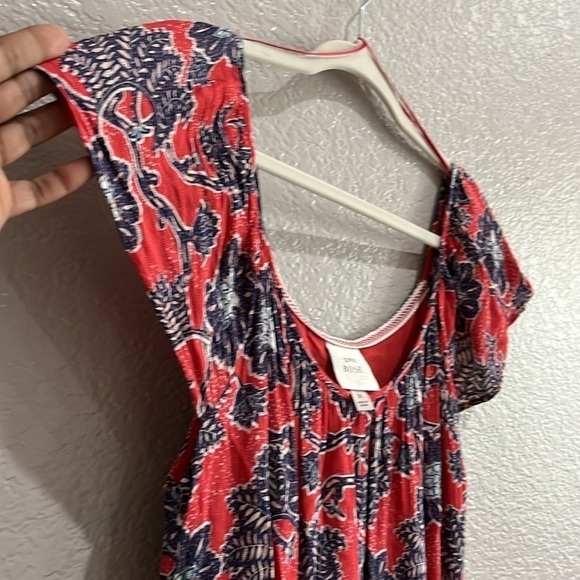 Knox Rose Red Floral Dress Size Medium Cruise wear, nautical, tropical, bright - Picture 6 of 10